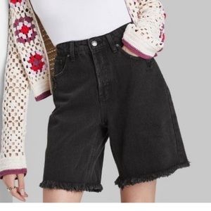 Wild Fable high-rise wide-leg Bermuda shorts